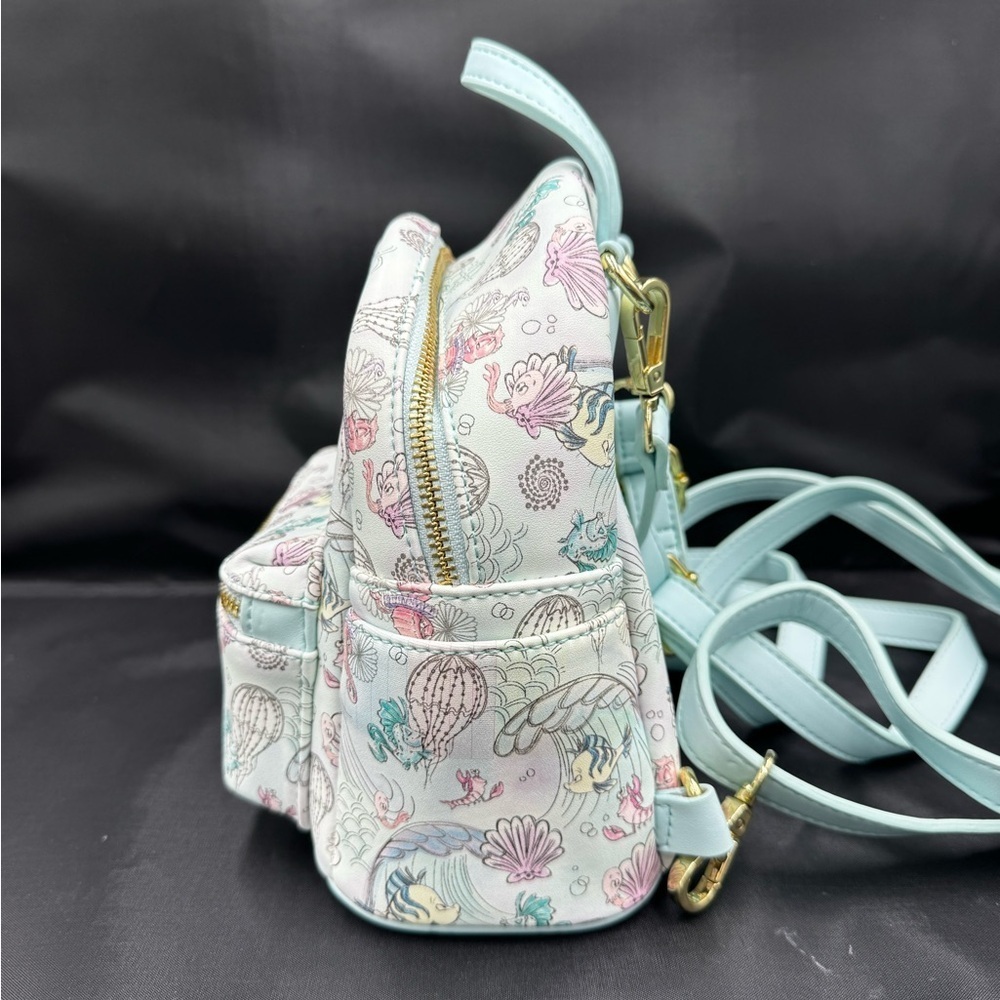 Loungefly under the sea micro mini backpack - Picture 2 of 7